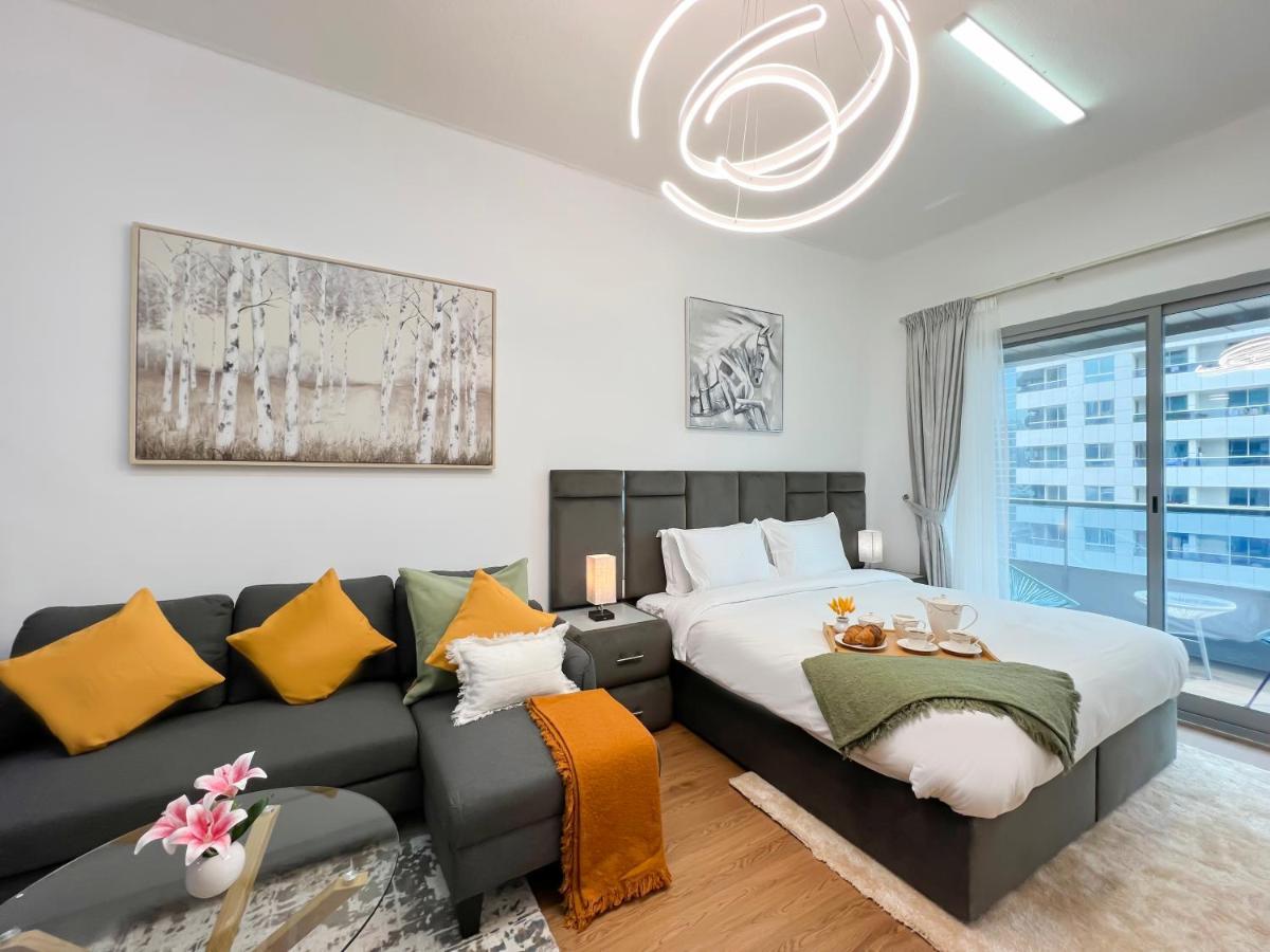 Luxury Studio Apartment Close To Jbr Beach&Yacht Club&Metro-Available Airport Shuttle Dubai Eksteriør bilde